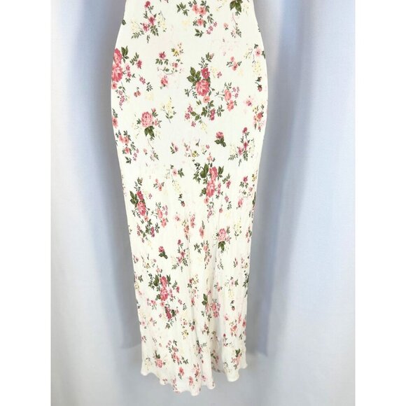 Reformation White Pink Floral Germain Maxi Dress $328 - Picture 8 of 13